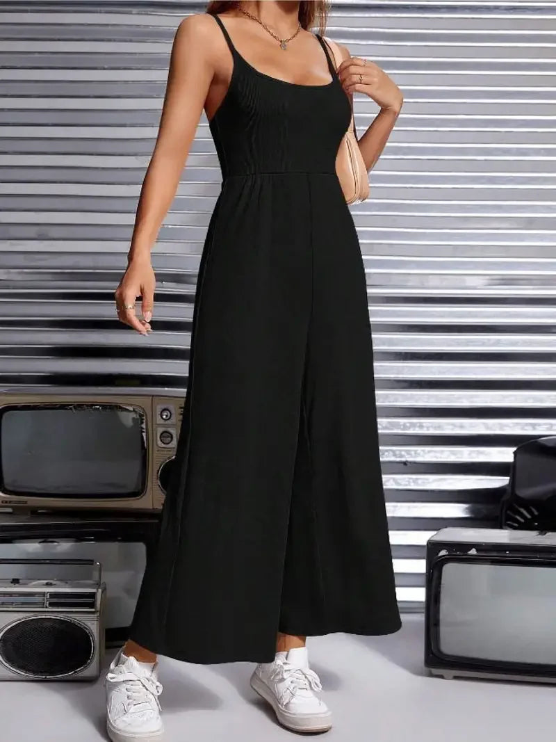 Aurelia Damski Kombinezon Elegancki | Szerokie Nogawki, Letni Styl 2