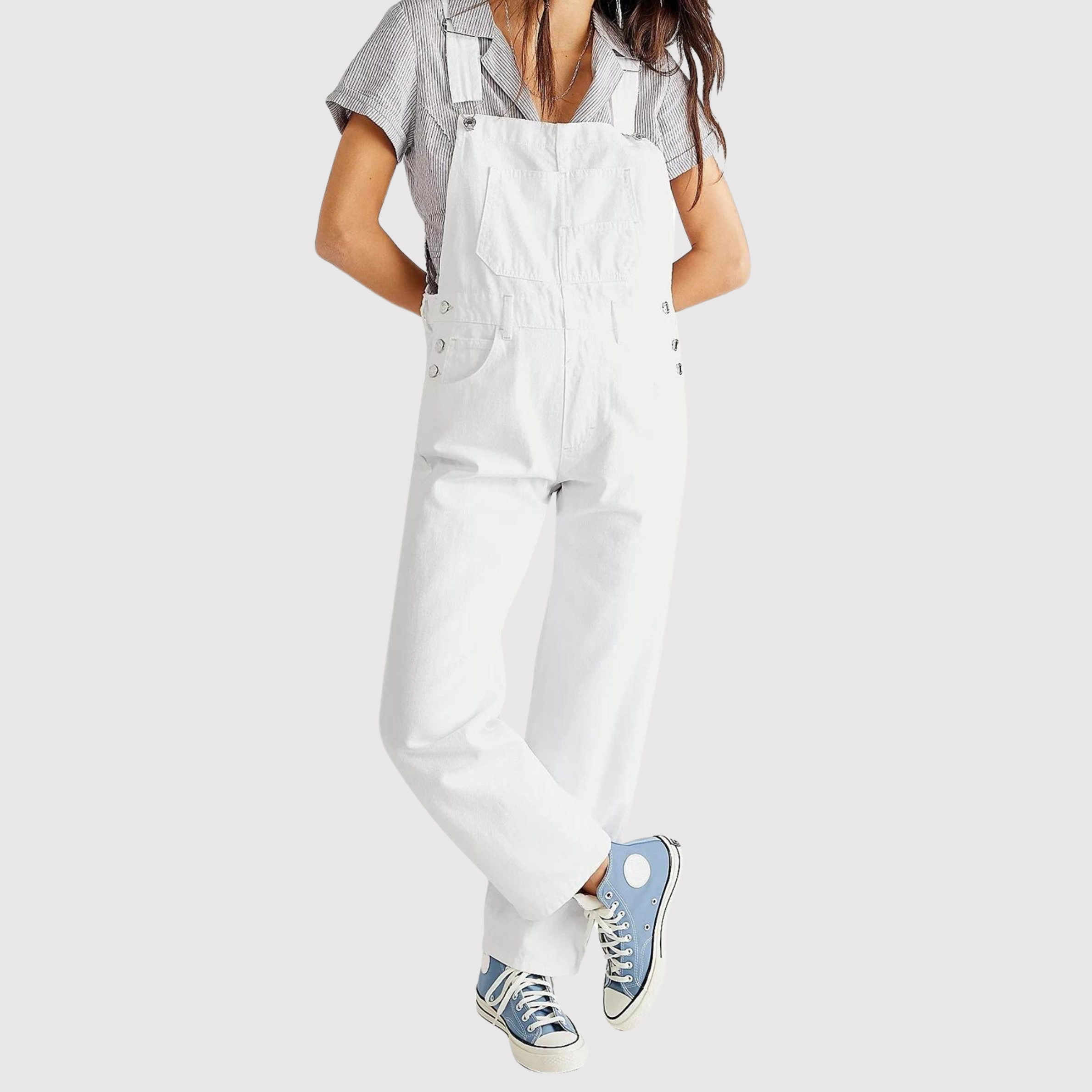 Cleo Dżinsowy Kombinezon | Luźny Krój, Elegancki Styl 1