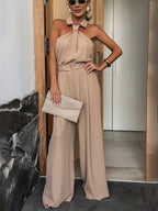 Damski Kombinezon Letni | Elegancki Luźny Krój z Kołnierzykiem 2