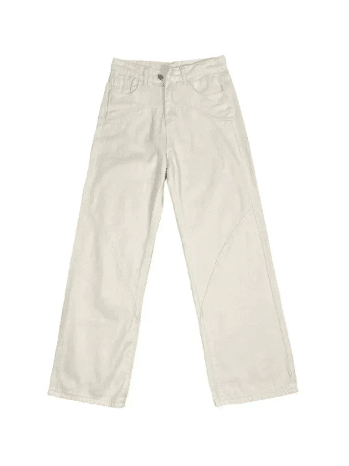 Damskie Baggy Jeans z Wycięciem-Jeans-XS-Moda Perla
