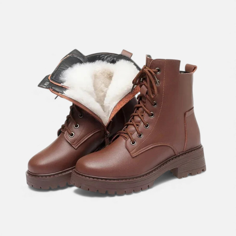 Damskie Botki Sznurowane | Wysoka Cholewka, Wygodne 5