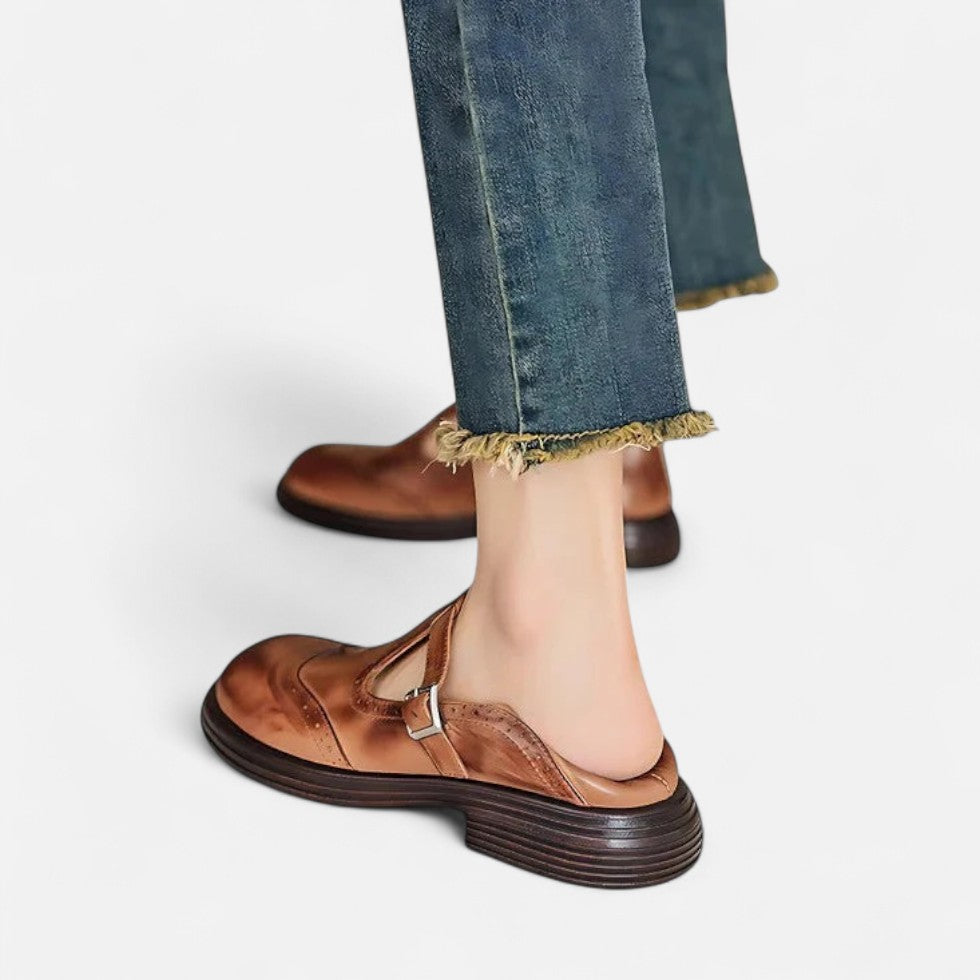 Damskie Klapki Regulowane | Skórzane, Eleganckie 3