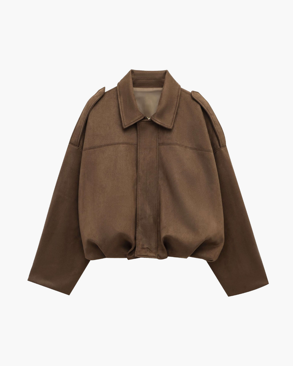 Elegancka Vintage Suede Bomberka - Ponadczasowy Styl i Design-Jackets-Moda Perla-Camel-S-Moda Perla