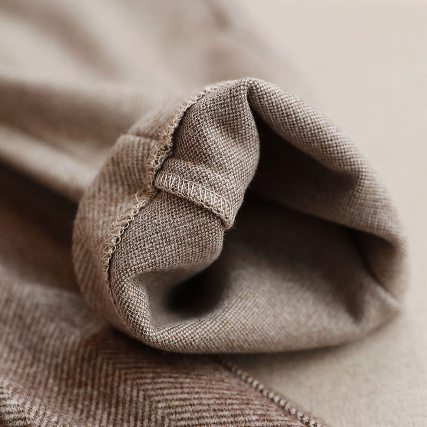 Eleganckie Spodnie z Wełny-Trousers-Moda Perla