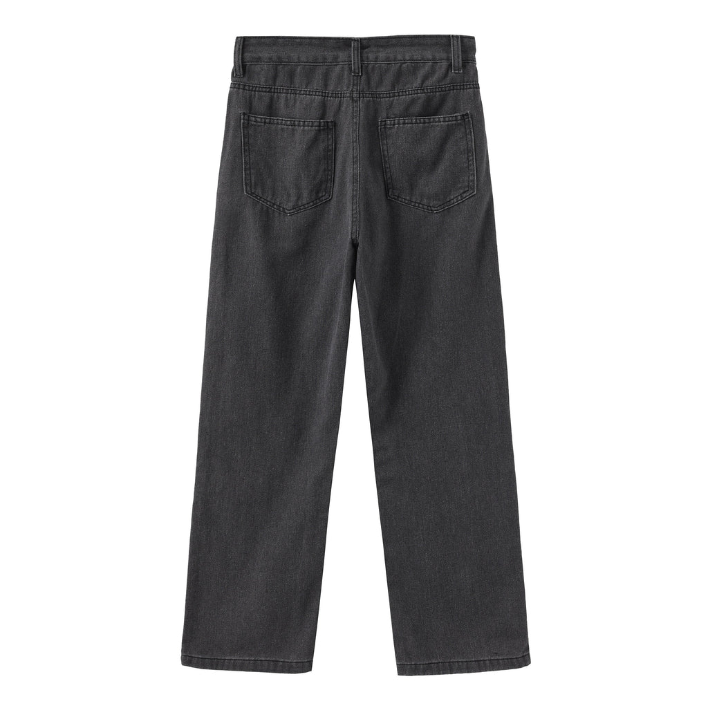 Eleganckie jeansy o wysokim stanie w klasycznym kroju-Jeans-Moda Perla