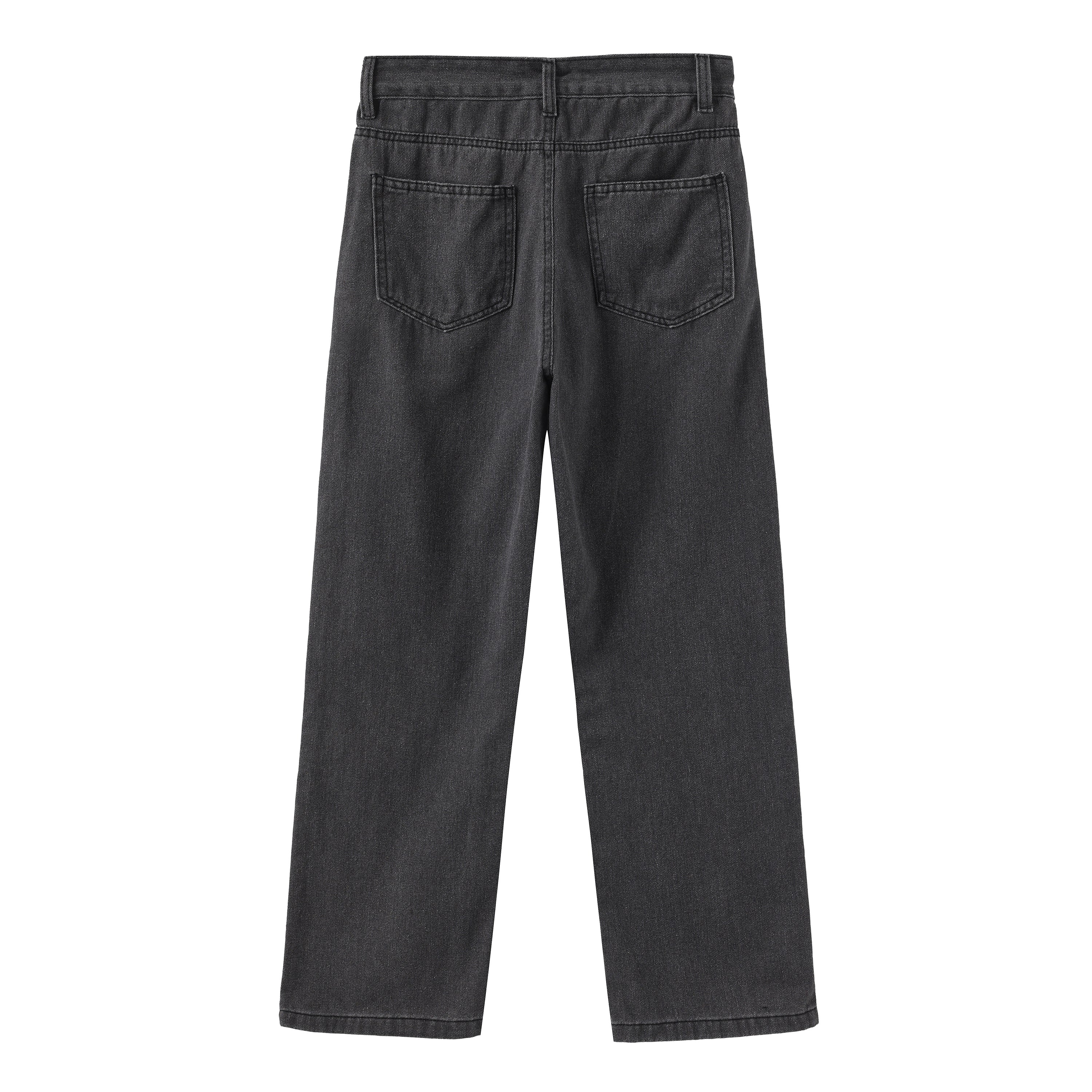 Eleganckie jeansy o wysokim stanie w klasycznym kroju-Jeans-Moda Perla