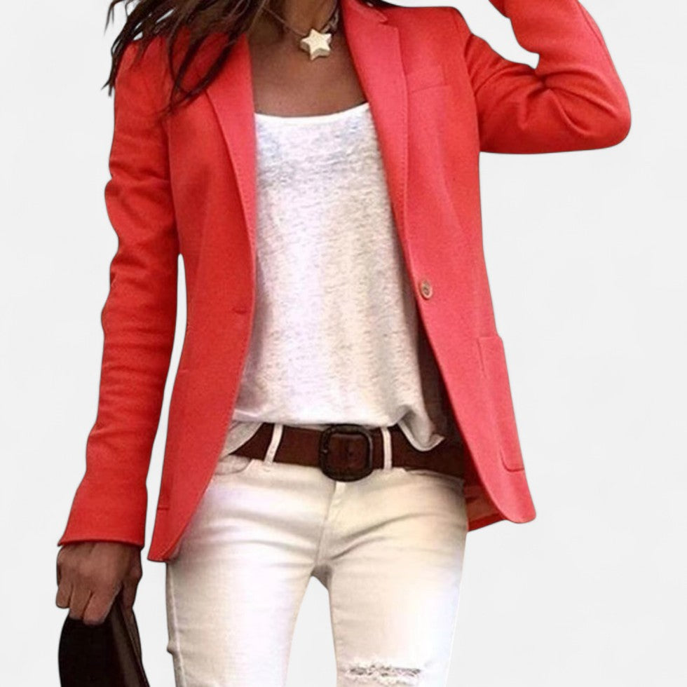Ewa Women's Blazer | Lekki Materiał, Klasyczny Krój 0