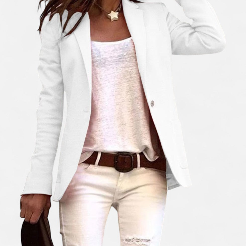 Ewa Women's Blazer | Lekki Materiał, Klasyczny Krój 5