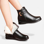 Fina Damskie Botki Zimowe | Futrzana Podszewka 8