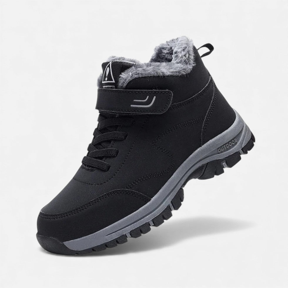 Fiona Damskie Buty Zimowe | Futrzana Wyściółka, Sznurowane 0