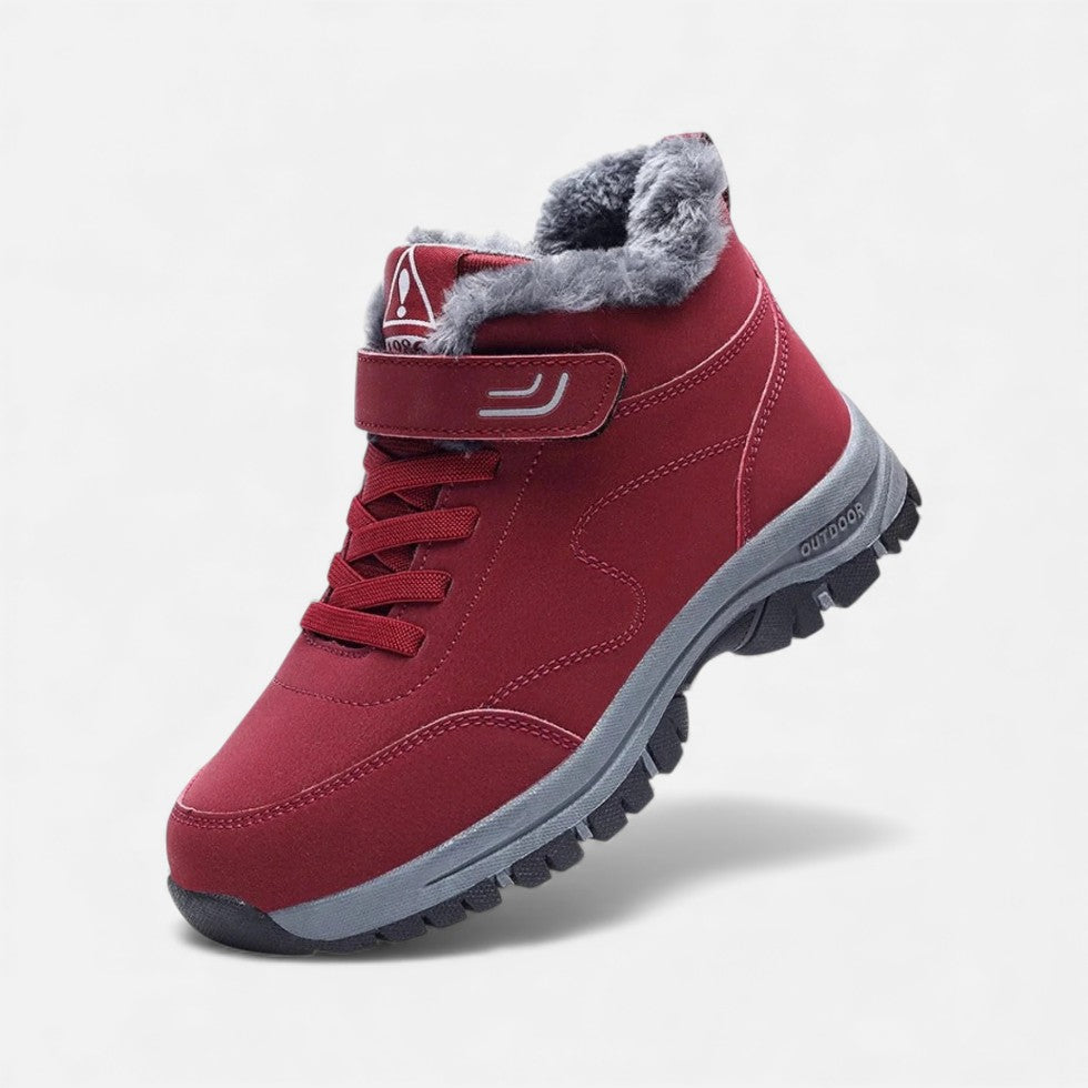 Fiona Damskie Buty Zimowe | Futrzana Wyściółka, Sznurowane 2