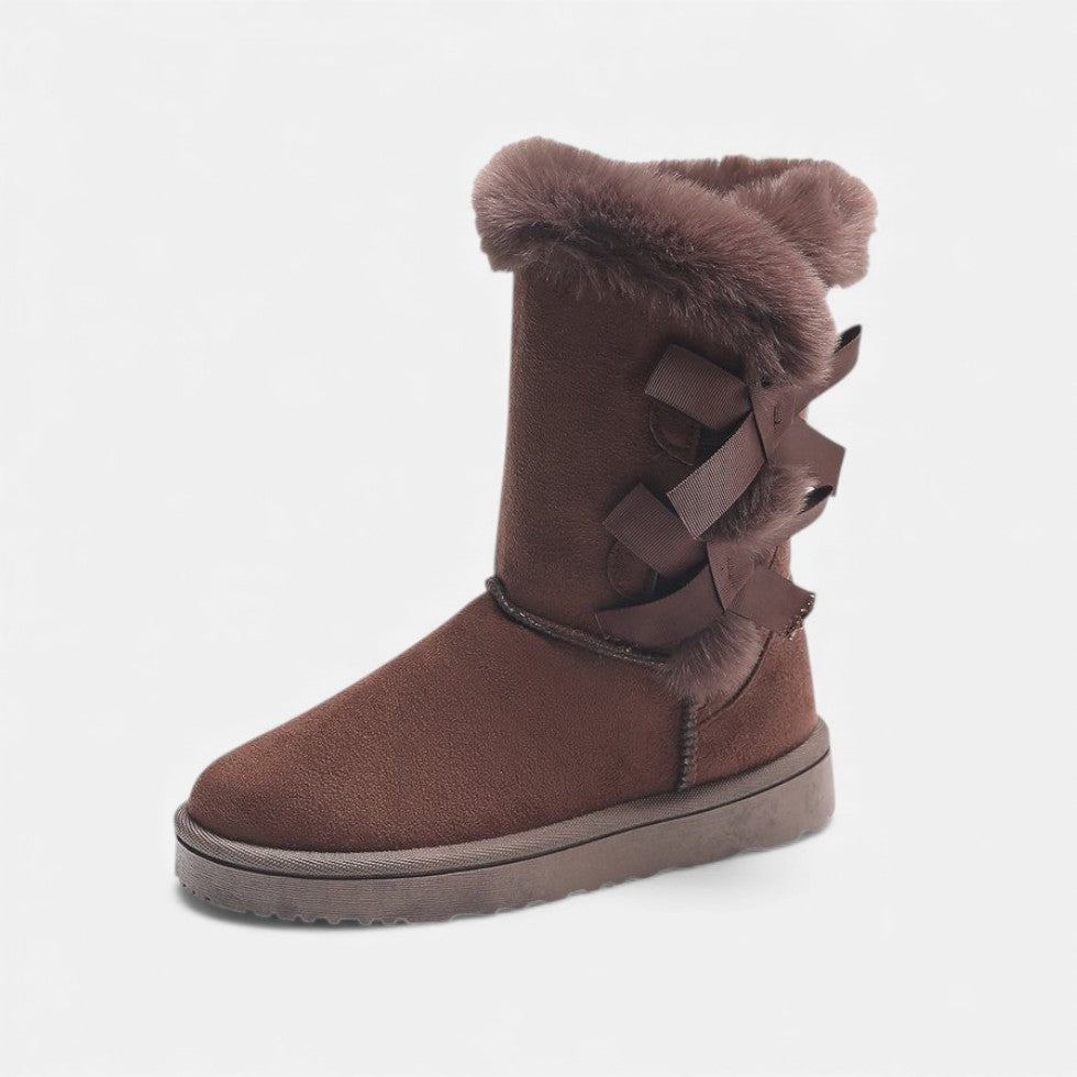 Futrzane Buty Zimowe Damskie | Wygodne, Stylowe Śniegowce z Futrzanym Kołnierzem 4