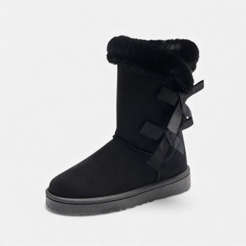 Futrzane Buty Zimowe Damskie | Wygodne, Stylowe Śniegowce z Futrzanym Kołnierzem 7