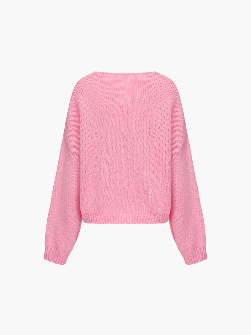 Kardigan z detalami w formie kokardek-Cardigan-Moda Perla