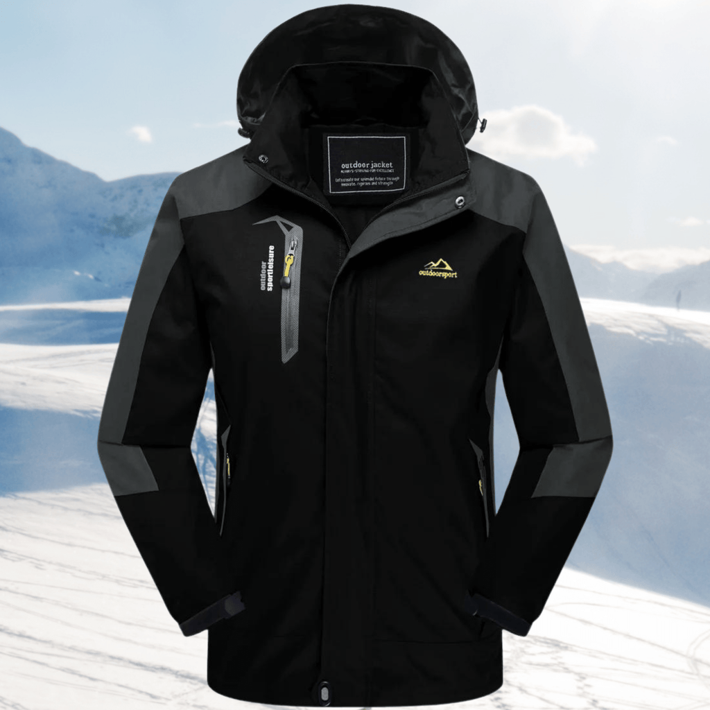 Kobieta Kurtka Wiatro- i Wodoodporna na Zimę-Women's Jacket-Moda Perla-Czarny-M-Moda Perla