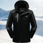 Kobieta Kurtka Wiatro- i Wodoodporna na Zimę-Women's Jacket-Moda Perla-Czarny-M-Moda Perla