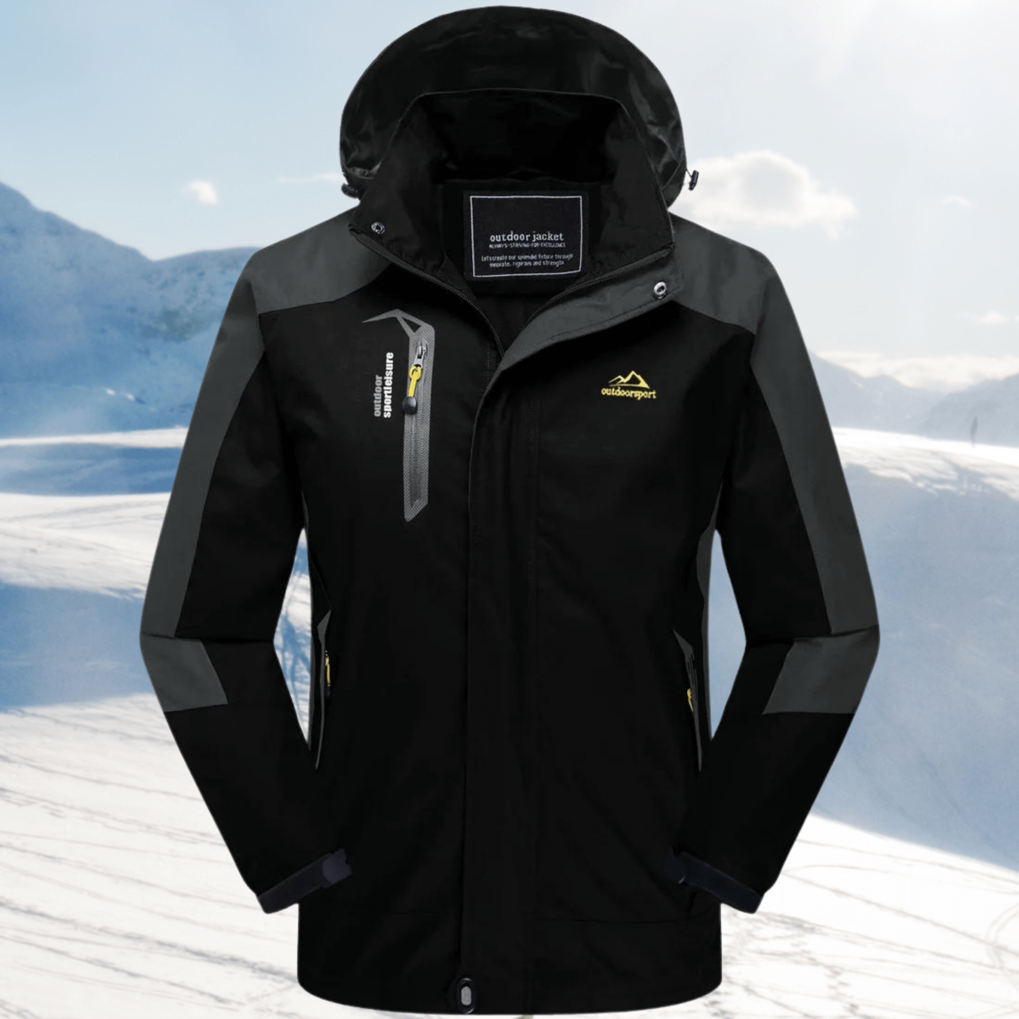 Kobieta Kurtka Wiatro- i Wodoodporna na Zimę-Women's Jacket-Moda Perla-Czarny-M-Moda Perla