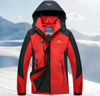 Kobieta Kurtka Wiatro- i Wodoodporna na Zimę-Women's Jacket-Moda Perla-Czerwony-M-Moda Perla