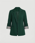 Kobieta Długa Marynarka Biznesowa | Elegancki Krój, Wysokiej Jakości Materiały 11