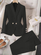 Kobiety Elegancki Komplet Marynarki | Minimalistyczny Design 1
