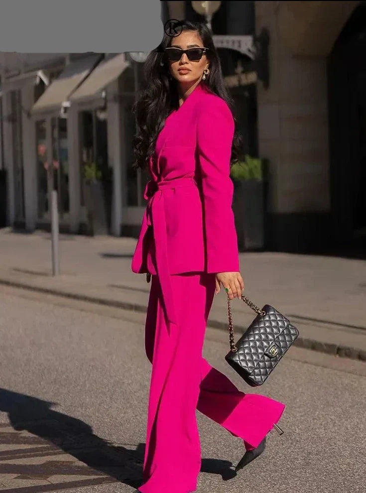 Kobiety Komplet Marynarki i Spodni | Elegancki Krój 5