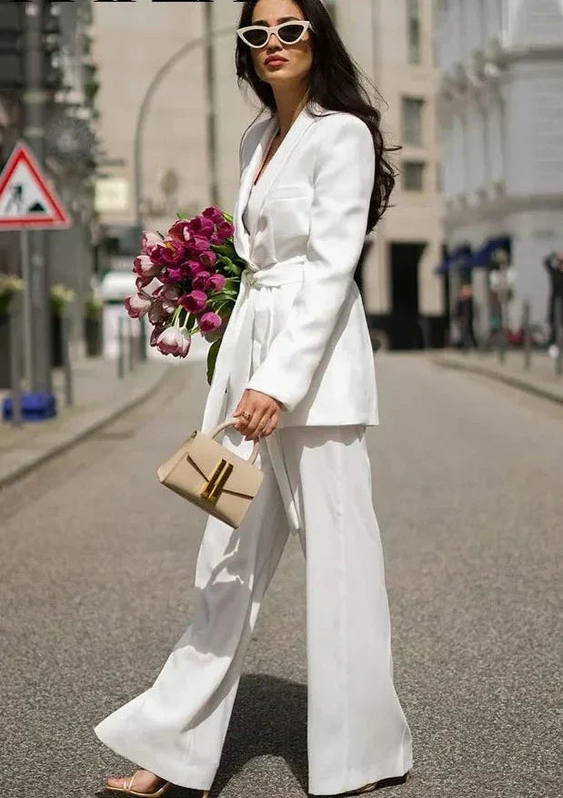 Kobiety Komplet Marynarki i Spodni | Elegancki Krój 6