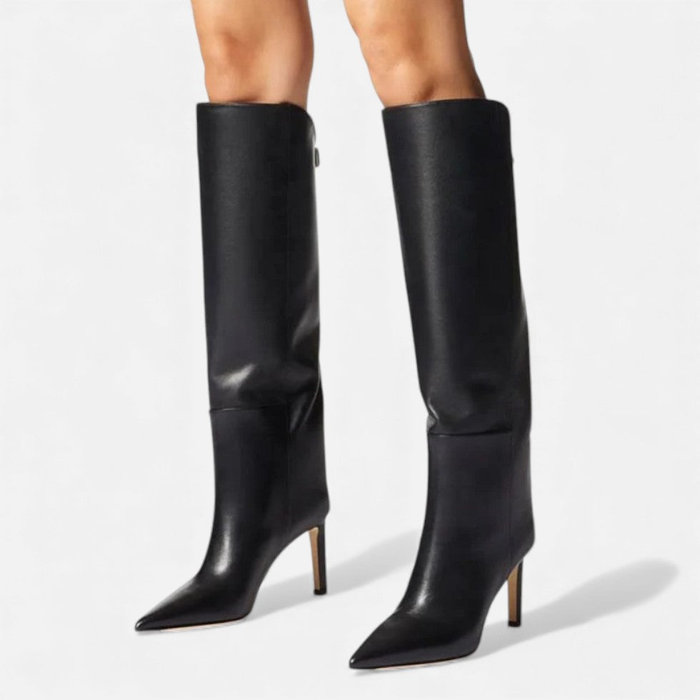 Kozaki Damskie | Syntetyczny Zamsz, Eleganckie 0