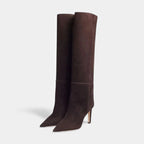 Kozaki Damskie | Syntetyczny Zamsz, Eleganckie 2