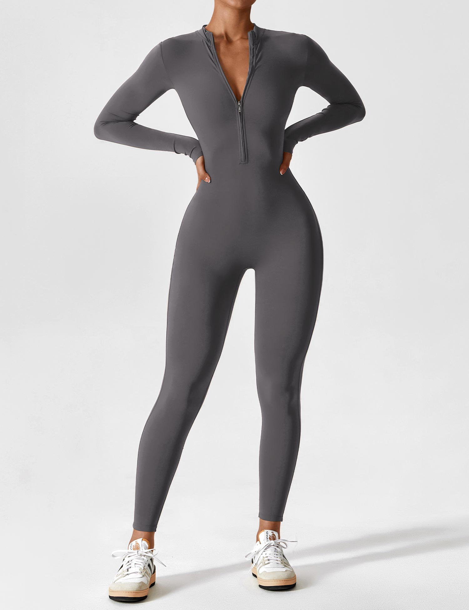 Lina Women's Bodysuit | Breathable Fabric, Full Zip 10