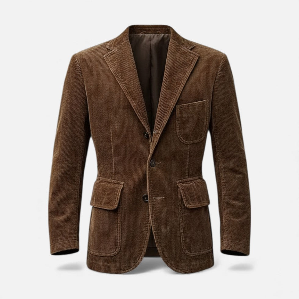 Marek Męska Sztruksowa Marynarka | Nowoczesny Krój 0