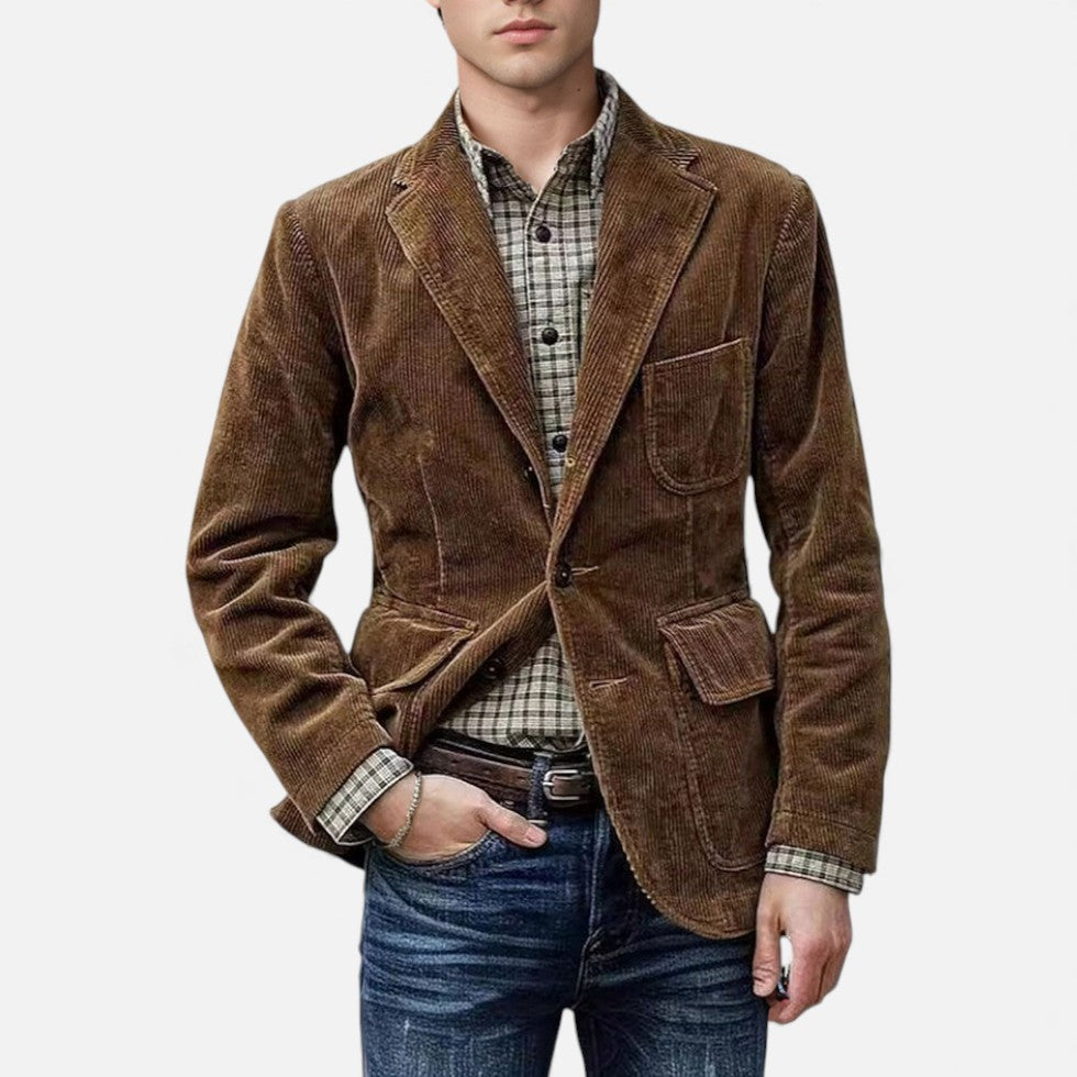 Marek Męska Sztruksowa Marynarka | Nowoczesny Krój 1