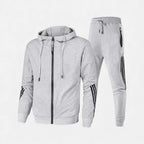 Marek Męski Komplet Dresowy | Szare Dresy, Miękka Mieszanka Poliestru 1