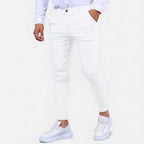 Marek Męskie Chino Spodnie | Elastyczny Materiał, Casual 0