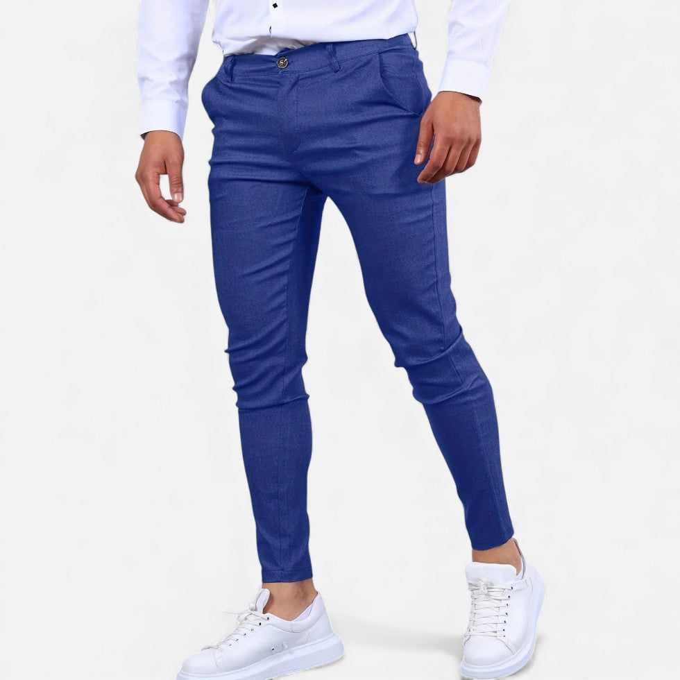 Marek Męskie Chino Spodnie | Elastyczny Materiał, Casual 2