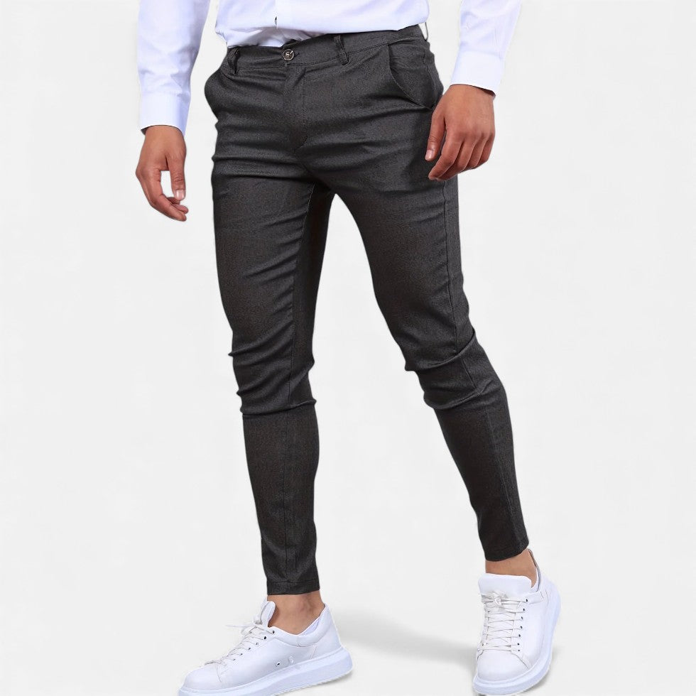 Marek Męskie Chino Spodnie | Elastyczny Materiał, Casual 4