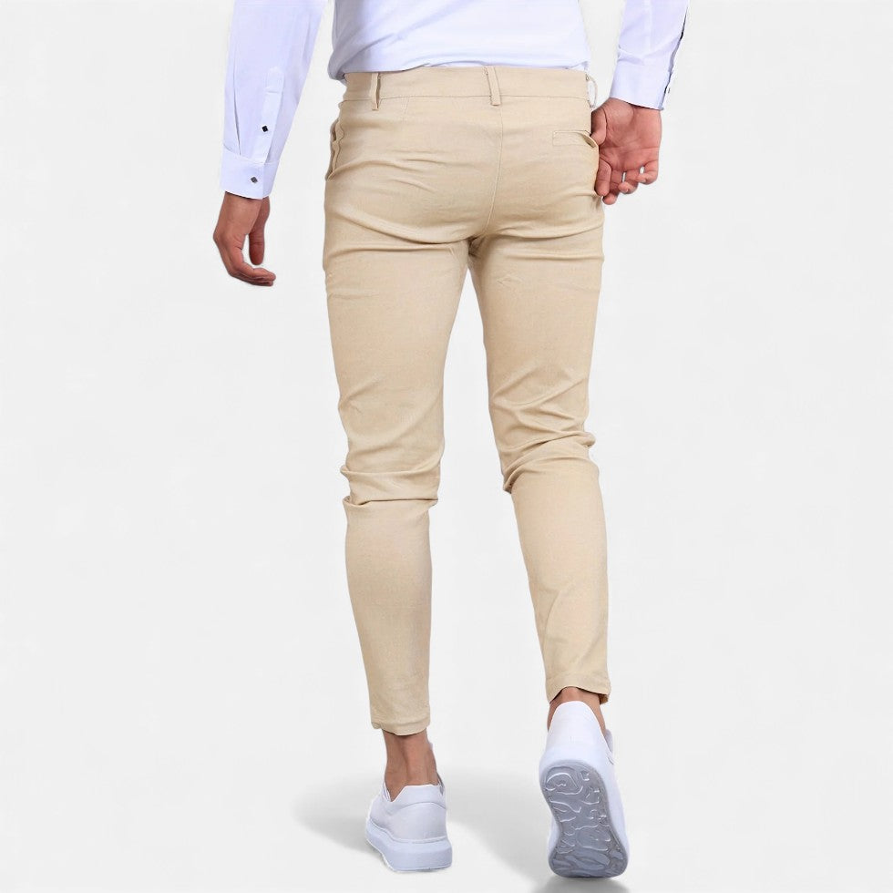 Marek Męskie Chino Spodnie | Elastyczny Materiał, Casual 7