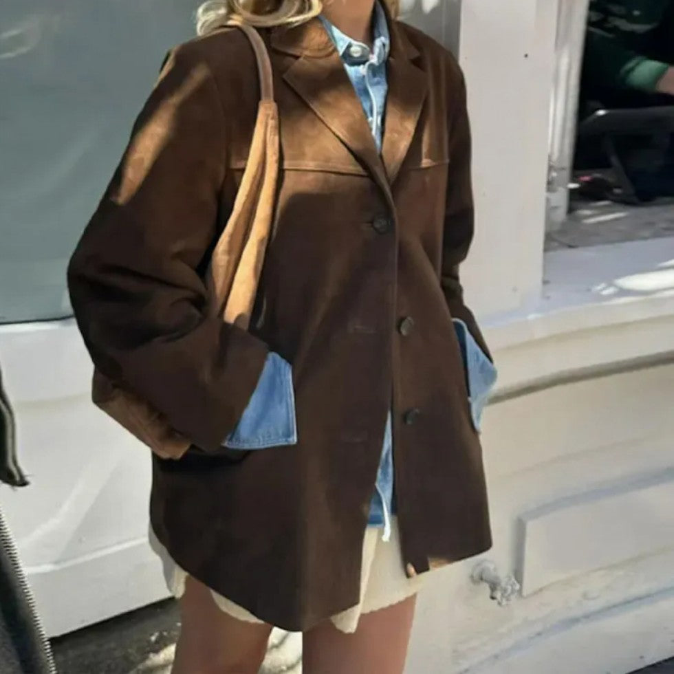 Mira Damska Marynarka Oversize | Miękka Tkanina, Elegancka 2