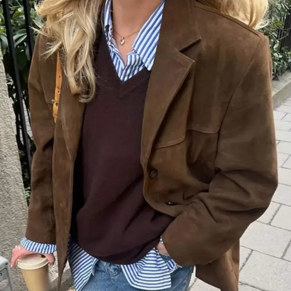 Mira Damska Marynarka Oversize | Miękka Tkanina, Elegancka 6