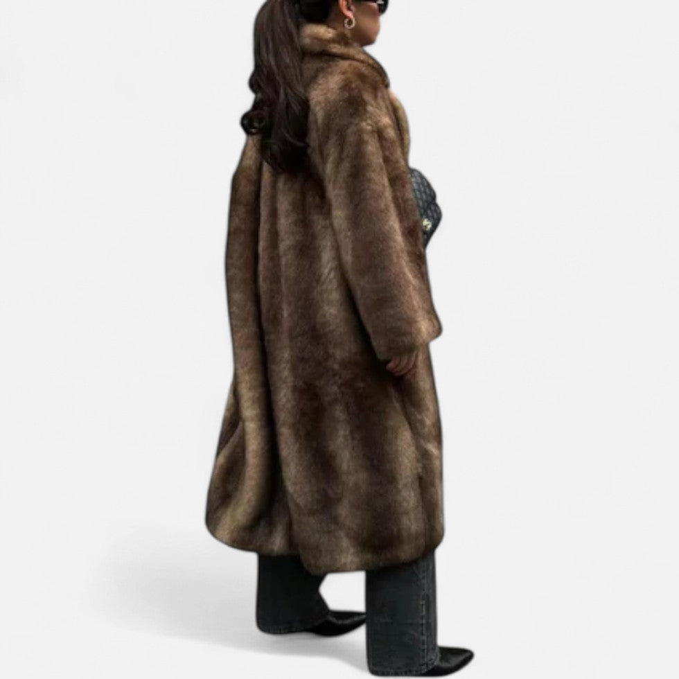 Mirella Damski Płaszcz Zimowy | Sztuczne Futro, Elegancki Styl 2