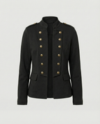 Szara Marynarka Damska | Elegancki Krój ze Stójką, Idealna na Co Dzień 11