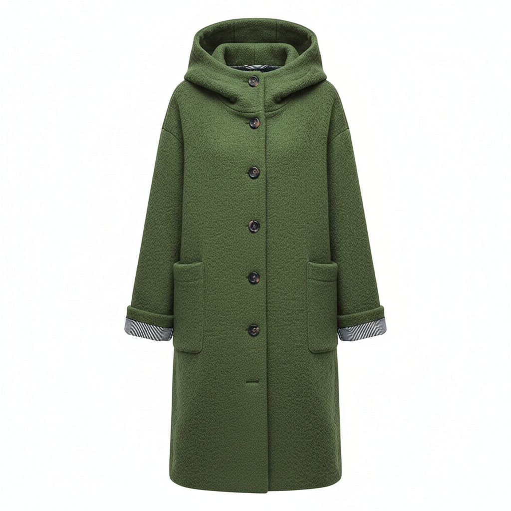 Zimowa Damska Kurtka z Kapturem – Ciepła, Wygodna i Casualowa-Women's Coat-Moda Perla-Moda Perla