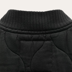 Zimowa Pikowana Kurtka Damska z Przednim Zapięciem-Women's Jacket-Moda Perla-Szary-XS-Moda Perla