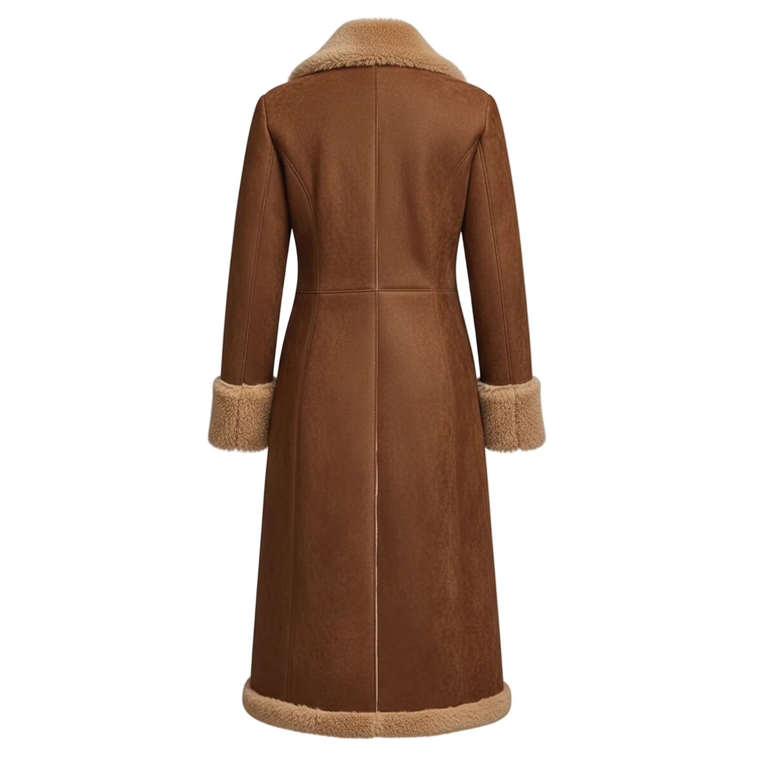 Damski Kożuch Premium Maxi – Płaszcz z Podszewką Termiczną