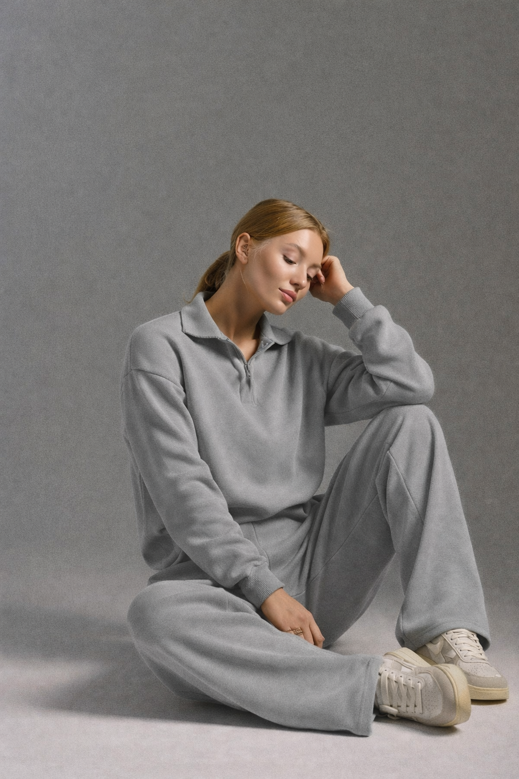 Hanna Damski Zestaw Wypoczynkowy | Swobodny Krój z Kołnierzykiem