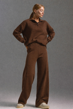 Hanna Damski Zestaw Wypoczynkowy | Swobodny Krój z Kołnierzykiem