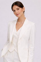 Garnitur Damski Elegancki 3-częściowy | Marynarka, Kamizelka i Spodnie | Na Komunię