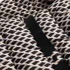 Kurtka puchowa damska z paskiem i kapturem