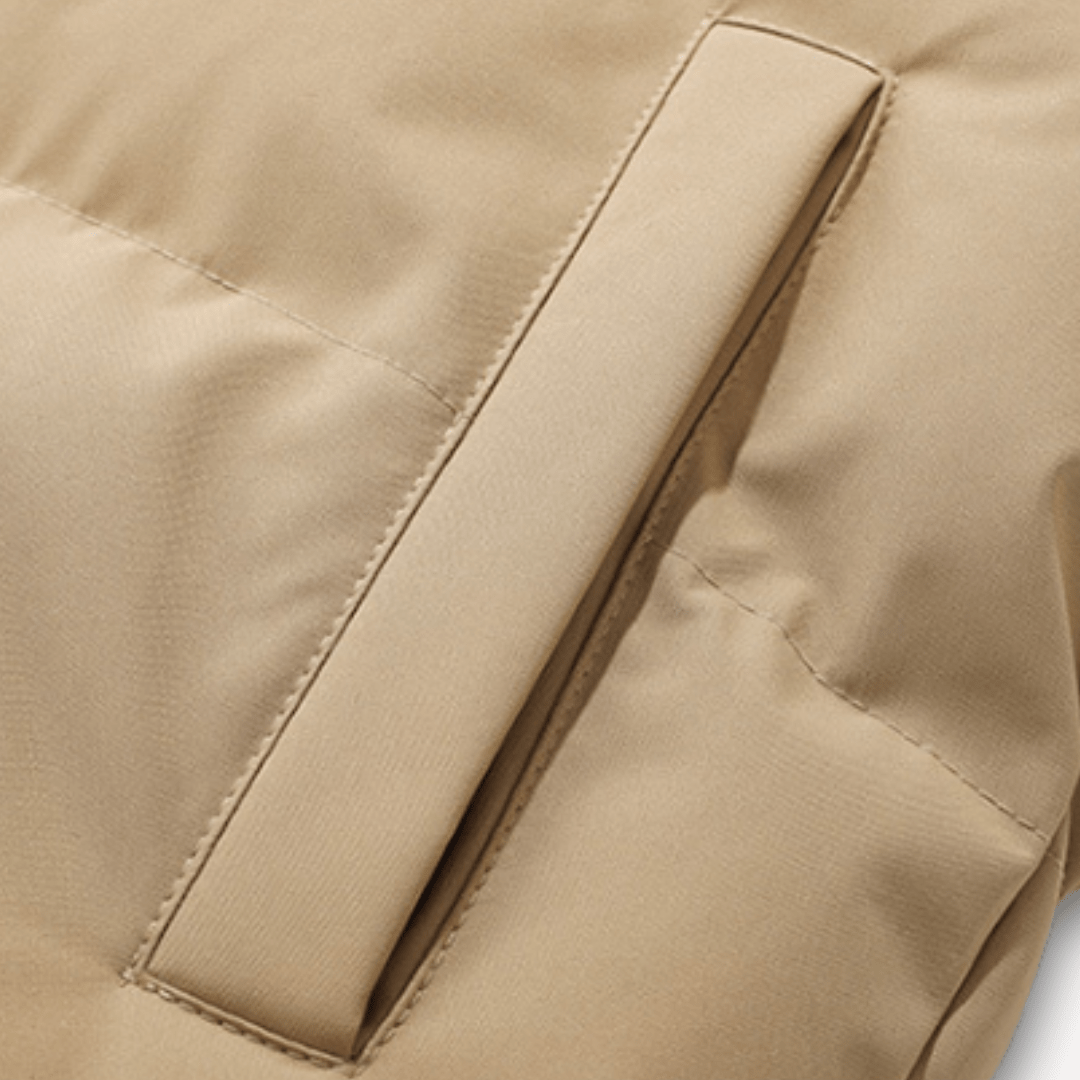 Pikowana Damska Kurtka Puchowa z Kapturem na Zimę