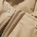 Pikowana Damska Kurtka Puchowa z Kapturem na Zimę