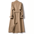 Zimowy Trench Coat Damski z Pasek